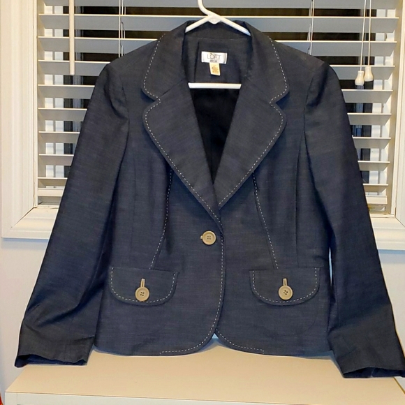 LOFT Jackets & Blazers - Loft petites blue jacket